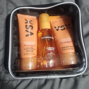 Victoria's Secret Orange and Yellow Body Care Trio